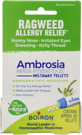 [BRSWYAYZAR7GKF3B] BOIRON Ambrosia 30C Ragweed Allergy Relief, 80 CT