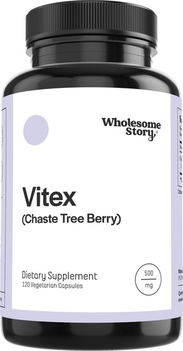 [BRSWYYITOZ6QM33J] Wholesome Story Organic Vitex Chasteberry Supplement for Women | Hormone Balance, Fertility Support & Period Regulation | Vitex Berry Agnus Castus Extract | 120 Capsules | Chaste Tree Berry