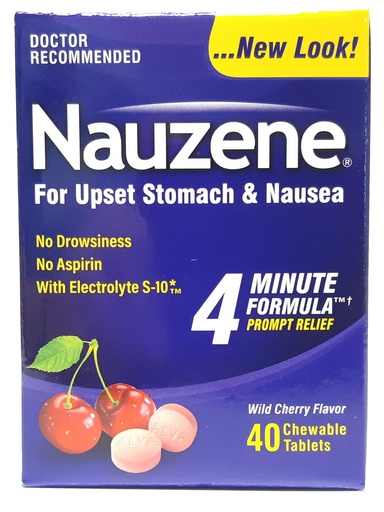 [BRSWIF35BYDQEHTM] Nauzene Chew Tabs Size 40ct - Pack of 1