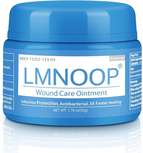 [BRSW2YYKA57WA3DD] LMNOOP® Wound Healing Ointment for Chronic Care, Bedsores, Skin Ulcers & Cellulitis - Fast Pain Relief, Anti-Infection & Anti-inflammatory Cream for Burns, Sores, Surgical Injuries, Cuts or Blisters