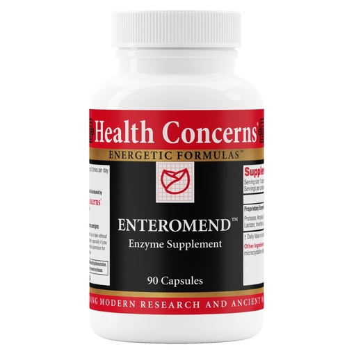 [BRSW2FL4AAIRSEQV] Health Concerns Enteromend – Digestive Enzyme Supplement for Gut Health, Bloating & Food Sensitivity Relief – Intestinal & Digestive Support – Protease, Amylase, Lactase & Peptidase – 90 Capsules