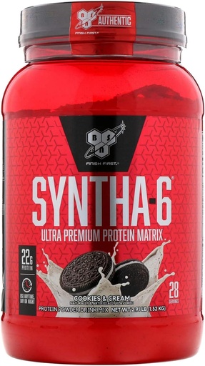 [BRSWIEI7CUAWOEDE] BSN Syntha-6, Cookies and Cream, 2.91 lb