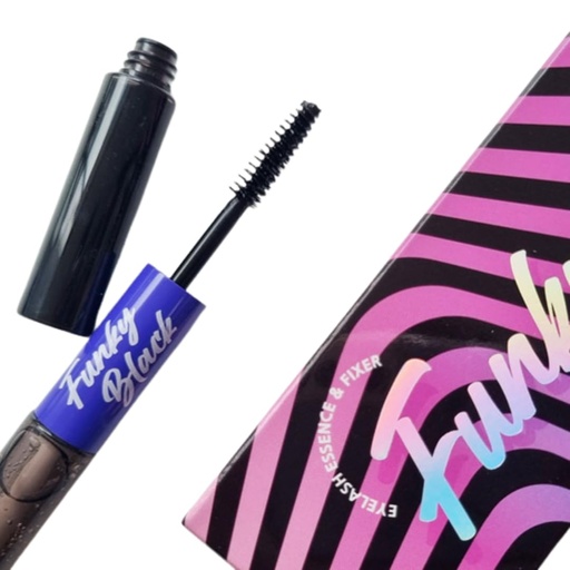 [BRSRMAQ5A55RGCL5] Funky Black Eyelash Growth Serum Enhancer to Grow Thicker, Longer Lashes & Eyebrow boost 1.7fl oz + Eyelash fixer 1.7 fl oz (Enhancer and fixer in One)