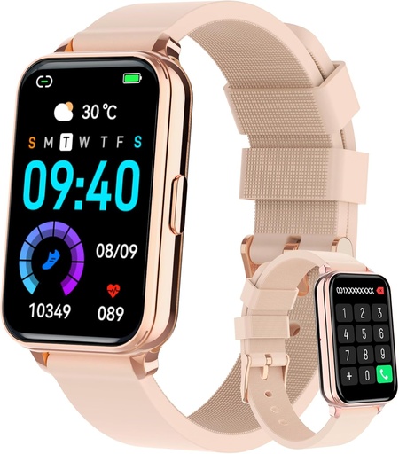 [BRSRAHY5OF6QAHL2] Smart Watch Fitness Tracker Make/Answer Calls for Women Men with Heart Rate Blood Oxygen Sleep Monitor Sports Modes Step Calorie Counter IP68 Waterproof for Android Phones and iPhone