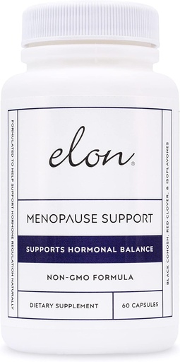 [BRSW2CAODN6RACAY] Elon Menopause Supplement for Women Menopause Relief for Hot Flashes, Mood Swings & Sleep Problems, Non-GMO Estrogen Supplement för kvinnor w / Black Cohosh & Dong Quai (60 kapslar)