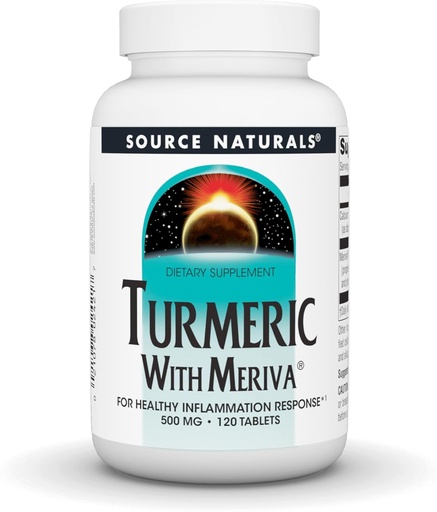 [BRSWI2QEBQDRKE3I] Source Naturals Turmeric with Meriva, 500mg - 120 Tablets