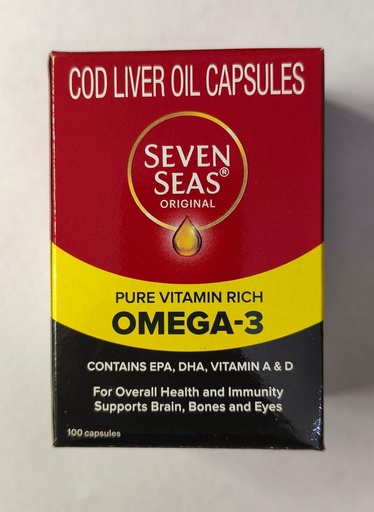 [BRSWECARCACQGCTF] Seven Seas Cod liver fish oil 100 kapsułki