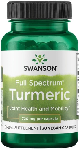 [BRSWIYAZCAIRMA3K] Swanson Turmeric 720 Milligrams 30 Capsules