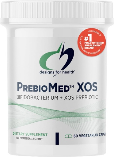 [BRSWGHQLOYBREDTZ] 健康预生Med XOS的设计 - Prebiotic + Probiotic Blend 与10亿CFU Bifidobacteria - 支持文摘的成人Probiotic 补充 + 健康胶(60 Capsules)