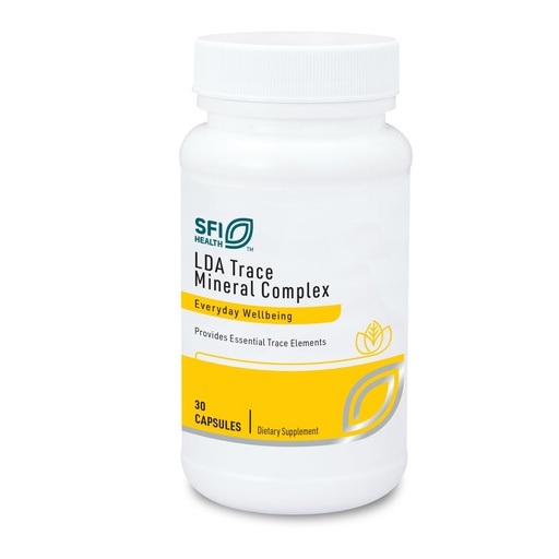 [BRSWIYYZDIPR2CL4] Klaire Labs SFI Health LDA Trace Mineral Complex - 11 Essential Trace Elements with TRAACS Chelated Minerals, Hypoallergenic & No Iron (30 Vegetarian Capsules)