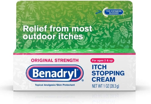 [BRSWKGYIBJ4AIGD2] Benadryl Itch Stopping Cream Original Strength 1 oz (Pack of 9)