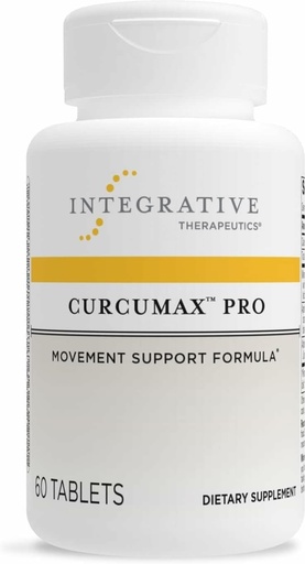 [BRSWIZYPOQBACEDM] Terapéutica Integrativa Curcumax Pro - Suplemento de Movimiento Saludable para Mujeres Hombres - Apoya el descontento ocasional asociado con el uso excesivo* - sin lácteos &amp; Vegan - 60 Tabletas (30 Servimientos)