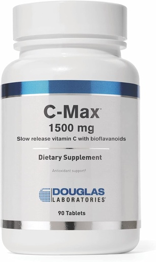 [BRSWIYQOAEMRSH3K] Douglas Laboratories C-Max 1500 mg. | Time Released Vitamin C to Support Skin, Blood Vessels, Tendons, Joint Cartilage and Bone | 90 Tablets