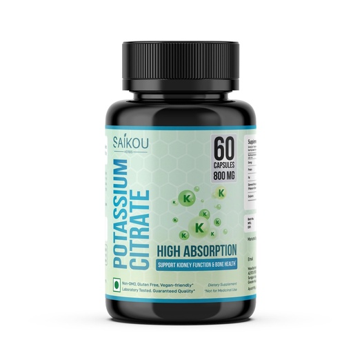 [BRSROAT5A57AOYDP] Potassium Citrate 800 mg High Absorption Potassium Supplement - 60 Servings Supports Electrolyte Balance - Pure and Potent