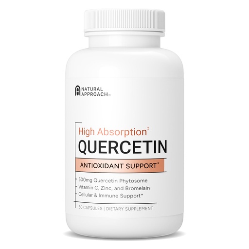 [BRSROHQQDEPB4GYY] High Absorption Quercetin with Bromelain, Vitamin C and Zinc - 500mg Quercetin Phytosome - 50x More Absorption - Supports Immune Function & Cellular Health - USA Manufactured Supplement - 60 Capsules