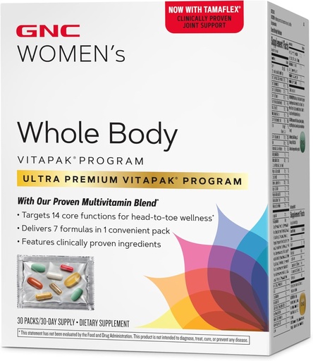 [BRSRAZL2DIBB6E3B] GNC Women's Whole Body Vitapak Programma 30 porties