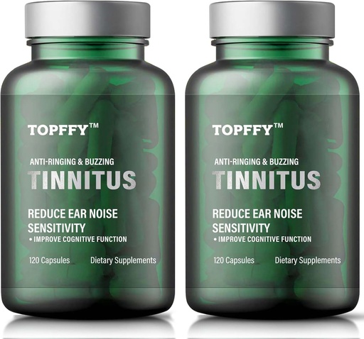 [BRSRAHY3DIOWGAA2] Tinnitus Relief for Ringing Ears, 1200MG Tinnitus Relief Supplement, for Hearing Loss and Ear Ringing " Tinnitus Relief,240 Softgels(2pack)