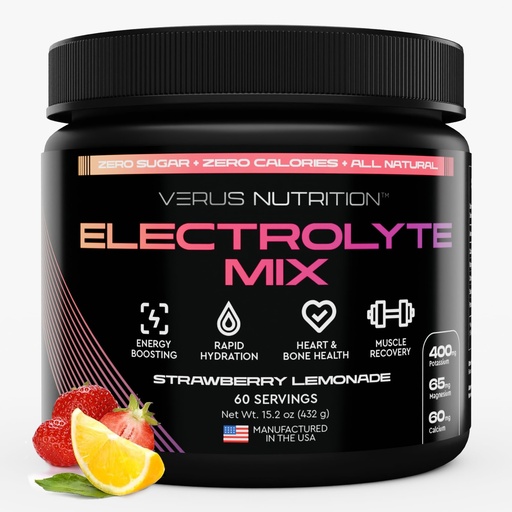 [BRSRAYYDOQMBEEQY] Electrolytes Powder No Sugar- Zero Calorie Hydration Powder | Sugar Free Electrolytes for Fasting, Keto & Vegan | Natural Ingredients Electrolyte Mix, 60 Servings