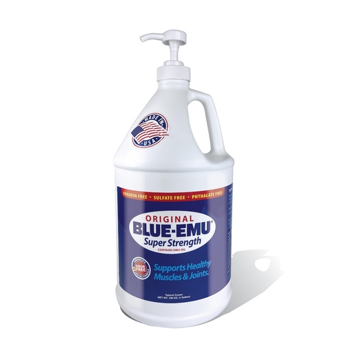 [BRSRO2T6CUFGEFLX] BLUE-EMU Original Super Strength Cream, Soothing Muscle & Joint Support, 1 Gallon