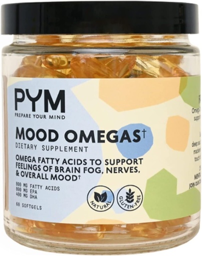 [BRSRMHTYC4CWE23D] Omega-3 suplementari per PYM per la implementació Mogit i Emocional (60 Compte) Halloa-3 Fatty Acids, DHA, EPA & Vitamination E-GMO, Guten-Free, No s'ha afegit Sugar