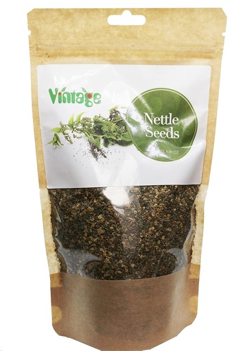[BRSW2GQZBMNROF3V] Vintage Nettle Seeds Herbal Treasure of Protein Source Natural Tea 250gr