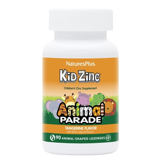 [BRSWIYALOB6RODY7] NaturesPlus Animal Parade KidZinc, Tangerine Flavor - 90 Animal-Shaped Lozenges - Organically Chelated Zinc - Vegan, Gluten Free - 90 Servings