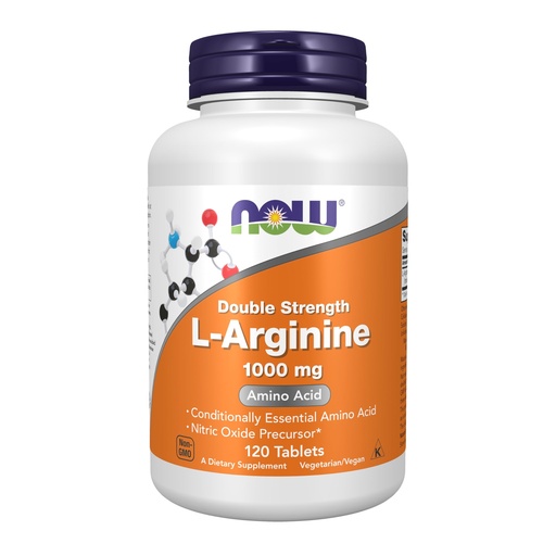 [BRSWIY32BQPQY2TY] NOW Foods Supplements, L-Arginine 1,000 mg, Nitric Oxide Precursor*, Amino Acid, 120 Tablets