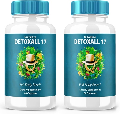 [BRSROBTRPMIWACDX] (2 Pack) DetoxAll 17, DetoxAll 17 Full Body Reset, DetoxAll17 Dietetyczny Suplement do Ogólnego Zdrowia i Wellness, Maksymalna moc All- Naturalne pigułki do zwiększenia energii, Detox Wszystkie 17 Przegląd (120 kapsułki)