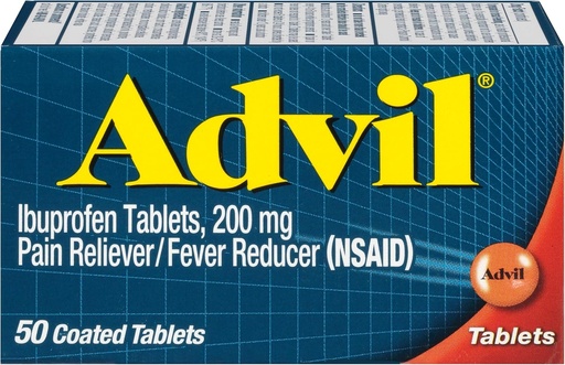 [BRSWIYQYDIAGKCI3] Advil Pain Reliever e Fever Riduttore, Ibuprofene 200mg per Rilievo Dolore - 50 compresse rivestite