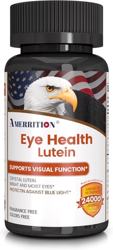[BRSROAD2CB5Q2GTL] Advanced Lutein Eye Health Supplement - Forbedret med Zeaxanthin, støtter Vision & Eye Health - Ikke-GMO & Glutenfri - Naturlig Øye Vitamin Tabletter - 60ct