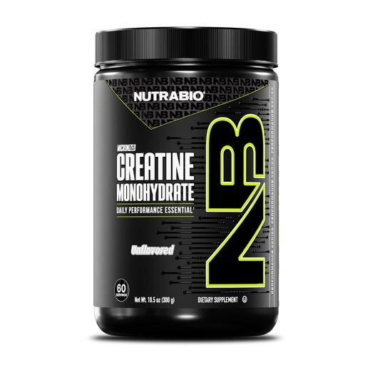 [BRSW2HTRBAOR423K] NutraBio Pure Micronized Creatine Monohydrate Powder Supplement, Unflavored, (300 g) - Supports Bulk Muscle Energy, Recovery, and Strength - HPLC Tested Creatine Powder Supplement for Men and Women