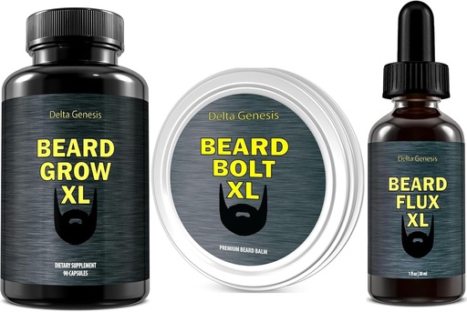 [BRSRAZQ3OEAWG3A4] Beard Flux, Beard Grow XL and Beard Bolt XL bundle