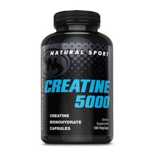 [BRSWIYQPBR5RMEYZ] Natural Sport Creatine 5000 Vegetarian Capsules, 180 Count