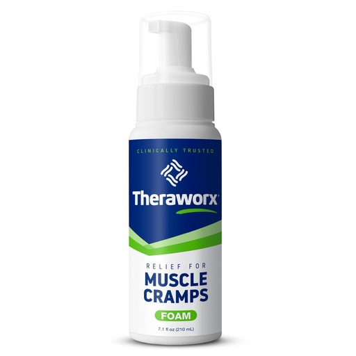 [BRSWECQNOEIAOAI4] Theraworx Relief for Muscle Cramps Foam Fast-Acting Muscle Spasm, Leg Soreness with Magnesium Sulfate - 7.1 oz - 1 Count