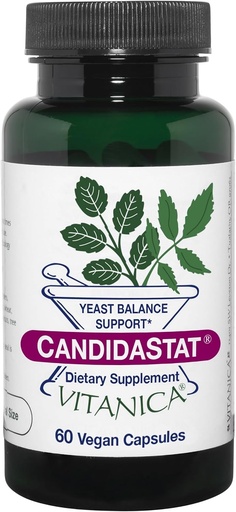 [BRSWIYQGPIORMDTY] Vitanica Candidastat, Balanced Support, Vegan, 60 Capsules
