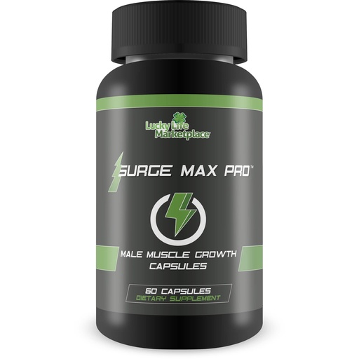 [BRSRMHAZCEORG2DU] Surge Max Pro - Muscle Growth Formula - Enhance Power, Strength, Stamina, & Energy - Explosive Muscle Pump - Big Gains - Aid Oxygen & Nutrient Delivery to Muscles - L-Arginine - Build Muscle Mass
