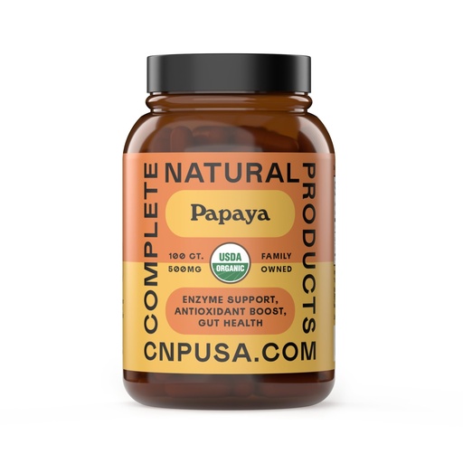 [BRSWYFARDJ7BYEY6] Papaya Enzyme Capsules 500mg - Organic Enzymes for Digestion with Papain, Gut Cleanse Support from Seeds, Vegan Non GMO Herbal Supplement Made USA, Fast Absorbing Digestive Support Formula Capsules