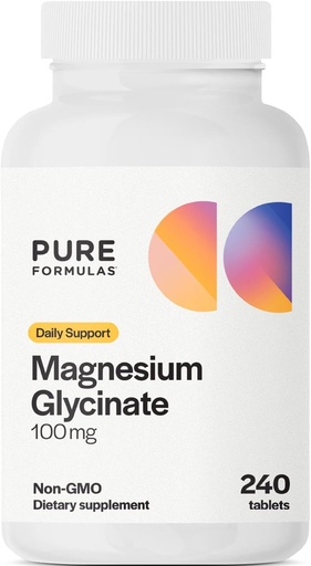 [BRSRAGLROEFAMA3Z] Firty Formulas Magnesium Glycate 100 mg Daily รองรับความเครียด, Nerves, both, Matomolism Magnesium Glysitaium Glycate plainment for Men Magnesio Non-GMOMCO Tables
