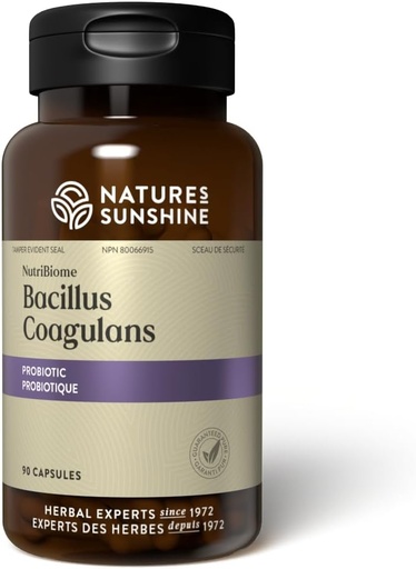 [BRSWKHQ3C56GEFI5] Nature's Sunshine Nutribiome Bacillus Coagulans Probiotica, 90 Capsules 