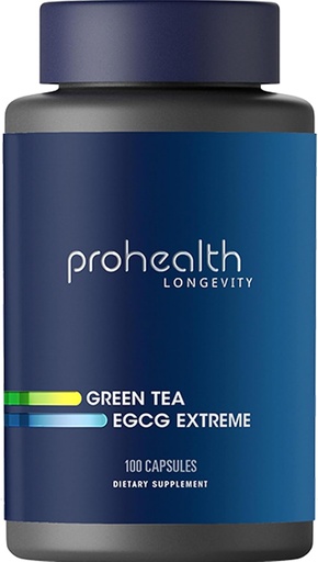 [BRSWI2QIDNYG2F3E] ProHealth Longevity Vihreä tee EGCG Extreme (390 mg EGCG, 100 kapselia) (vihreän teen täydennysosa)