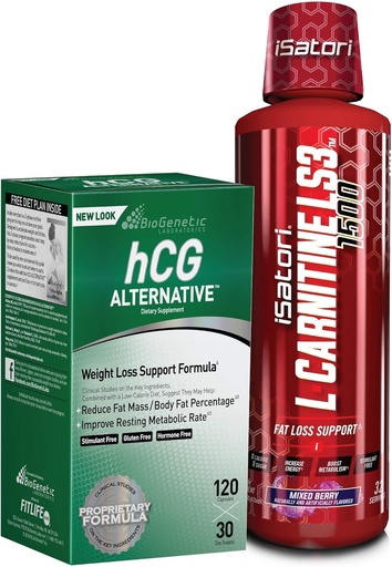 [BRSWYFDRCEHGC3TO] iSatori L-Carnitine LS3 Mixed Berry 1500mg (32 portioner) & BioGenetic Labs