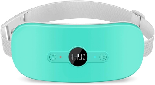 [BRSRAZD3BMNBQCQY] NOWWISH opvarmning Pad for Periode Cramp Pain Relief, Portable Electric Cordless Menstruel opvarmning Pad Genopladelig med 6 Varmeniveauer og 6 Massage Modes, Julegaver til kvinder Teen Girls, Grøn