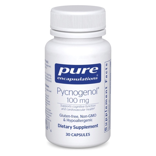[BRSWIY36BB6QODDY] Pure Encapsulations Pycnogenol 100 mg | Hypoallergenic Supplement to Promote Vascular Health and Provide Antioxidant Support | 30 Capsules