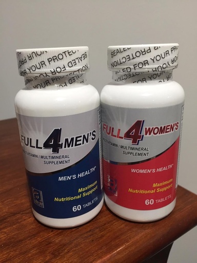 [BRSWGEAKBB6WM33V] Set Full 4 Mens & Full 4 Womens Multivitamin/Multimineral Supplement Maximun Nutritional Support (120 Tablets) Complejo multivitaminico Hombre y Mujer