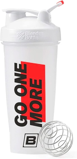 [BRSRMFIYBECBUFAY] BARE PERFORMANCE NUTRITION Go One More BlenderBottle Shaker Şişe, 28 oz Shaker Şişe, Wiresk, White