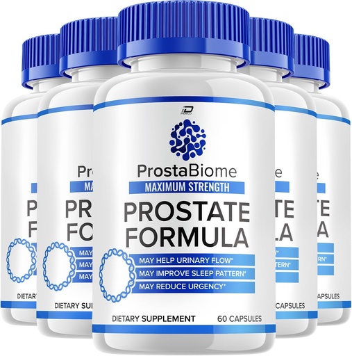 [BRSRAYLRPIBGKDL5] Prostabiome Supplement Advanced Energy Pills - Supplements for Men - Prosta biome Prostabiome for Men Health Supplement, Prostabiome Reviews (5 Pack - 300 Capsules)