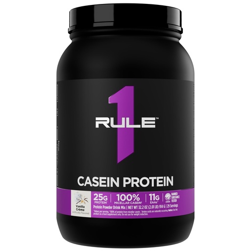[BRSROGD4PIFREC3G] Rule 1 Proteins Casein Protein - 25g Protein and 11g EAAs Per Serving from Slow-Release Micellar Casein for Overnight Recovery and Sustained Delivery Between Meals (2 Pounds, Vanilla Crème)