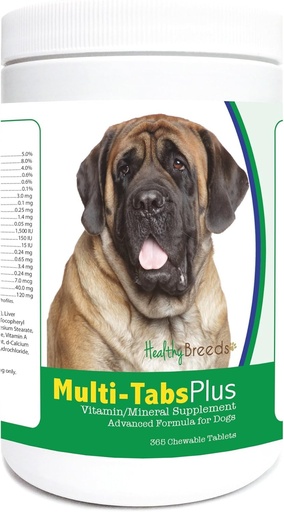 [BRSWKZINAAGB4CIZ] Saludables semillas Mastiff Multi-Tabs Plus Chewable Tablets 365 Cuenta