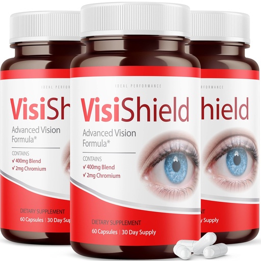 [BRSW2FL2DMIA4YDP] (3 Pack) Visishield Advanced Vision Formula for Eyes Supplement Pills Vitamins (180 Capsules)