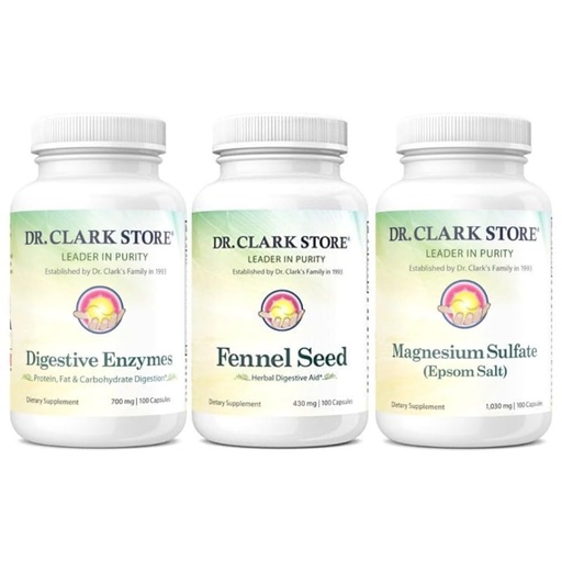 [BRSRAAQLPN6AADTX] Dr Clark Store Flat Tummy & Debloating Kit – Natural Digestive Support for Bloating Relief, Flat Stomach & Improved Gut Health